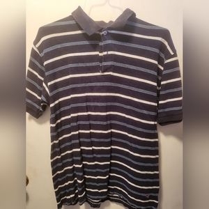 Wrangler Blue Polo with White Stripes Size L